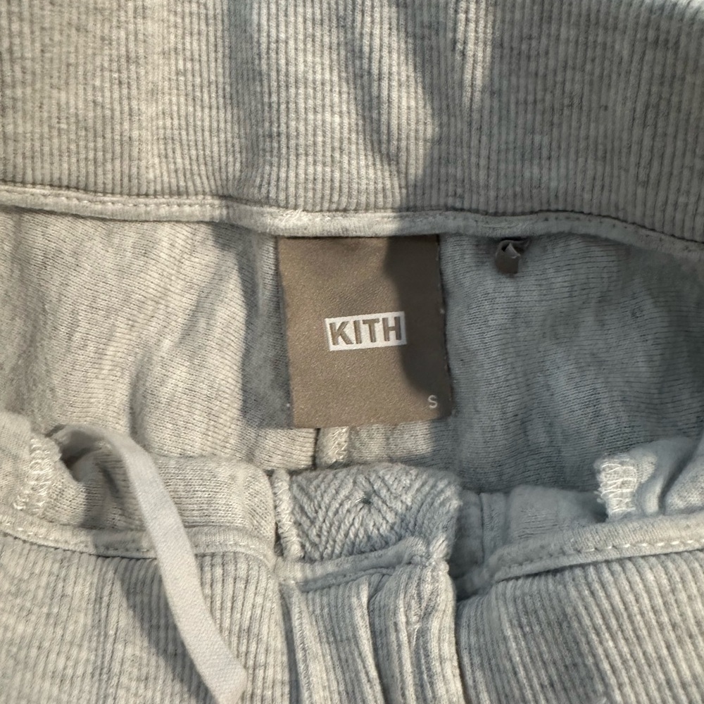 Kith Light Gray Ribbed Sweatpants - Picture 3 of 6